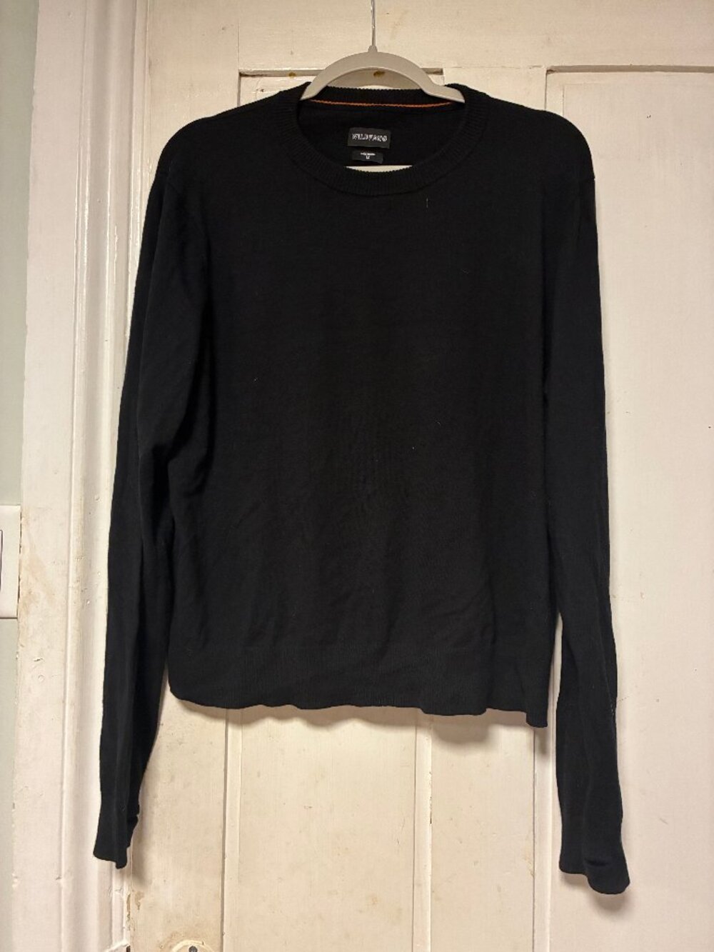 Wildfang 1X Black Everyday Crew Neck Sweater